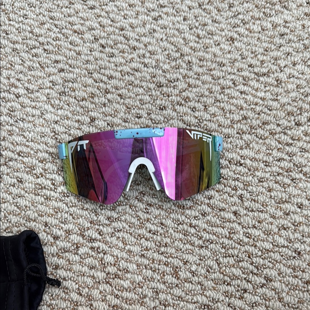 Pit Viper Sunglasses with Pink and Blue Accents